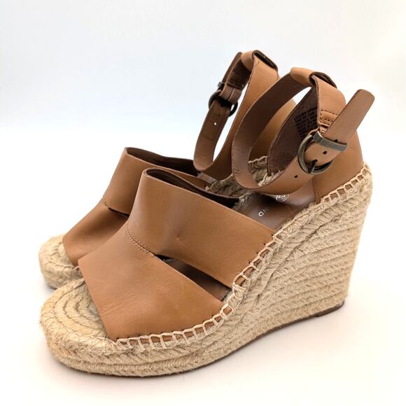 Treasure & Bond Sannibel Platform Wedge Sandal Women's Brown Size US7.5M EU38 - Picture 1 of 7